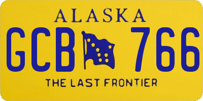 AK license plate GCB766