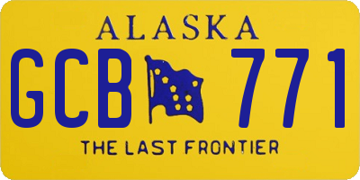 AK license plate GCB771