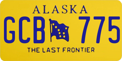 AK license plate GCB775