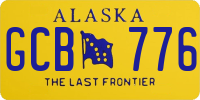 AK license plate GCB776