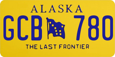 AK license plate GCB780