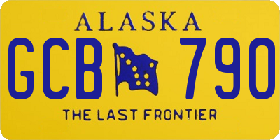 AK license plate GCB790