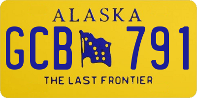 AK license plate GCB791