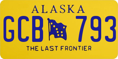 AK license plate GCB793