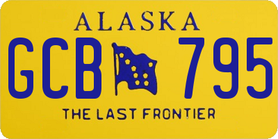 AK license plate GCB795