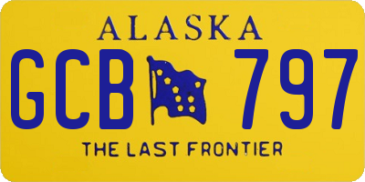 AK license plate GCB797
