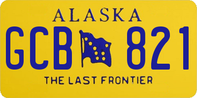 AK license plate GCB821