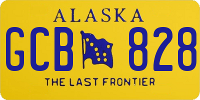 AK license plate GCB828