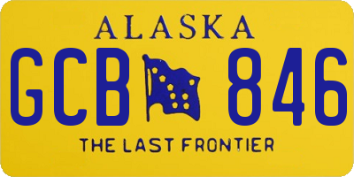 AK license plate GCB846