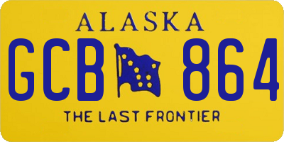 AK license plate GCB864