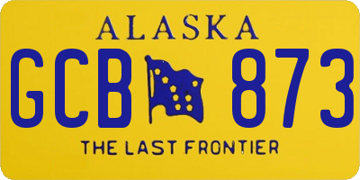 AK license plate GCB873