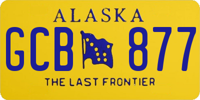 AK license plate GCB877
