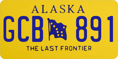 AK license plate GCB891