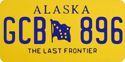 AK license plate GCB896