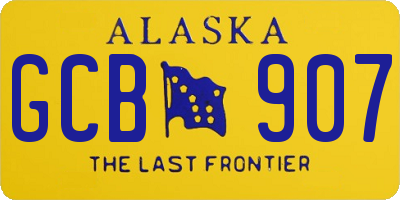 AK license plate GCB907