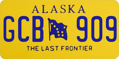 AK license plate GCB909