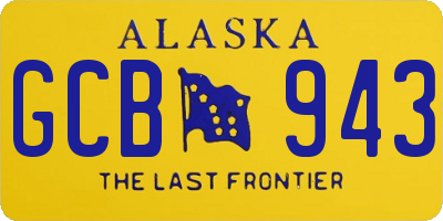 AK license plate GCB943