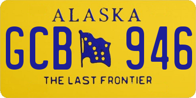 AK license plate GCB946