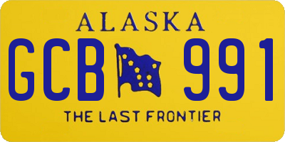 AK license plate GCB991