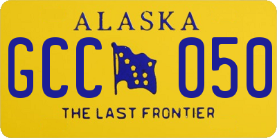 AK license plate GCC050