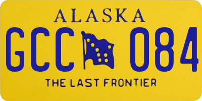 AK license plate GCC084