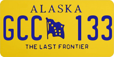 AK license plate GCC133