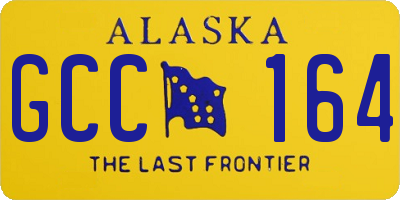 AK license plate GCC164