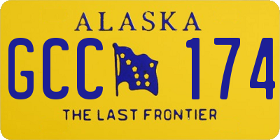 AK license plate GCC174