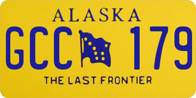 AK license plate GCC179