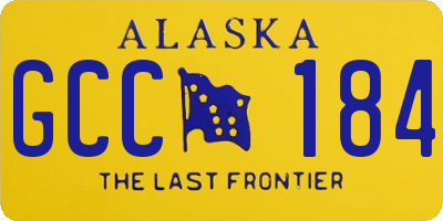 AK license plate GCC184