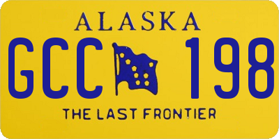 AK license plate GCC198