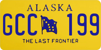 AK license plate GCC199