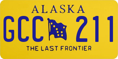 AK license plate GCC211