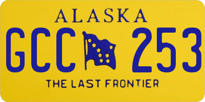 AK license plate GCC253