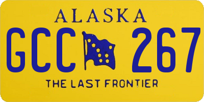 AK license plate GCC267