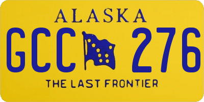 AK license plate GCC276