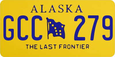 AK license plate GCC279