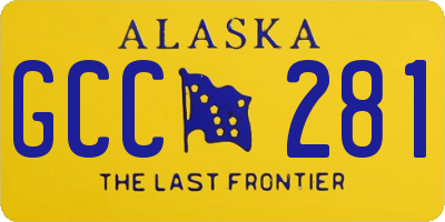 AK license plate GCC281