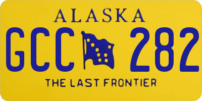 AK license plate GCC282