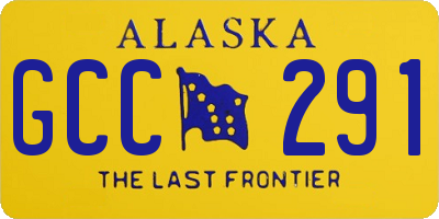 AK license plate GCC291