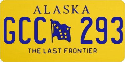 AK license plate GCC293