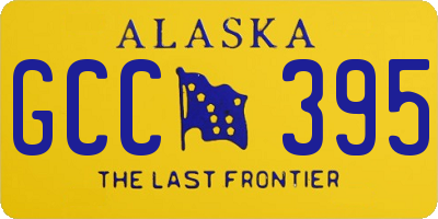 AK license plate GCC395