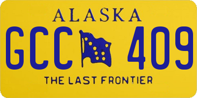 AK license plate GCC409