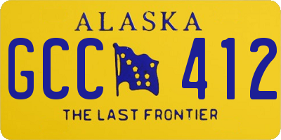 AK license plate GCC412