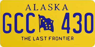 AK license plate GCC430