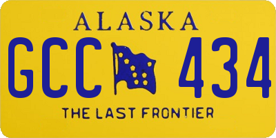 AK license plate GCC434