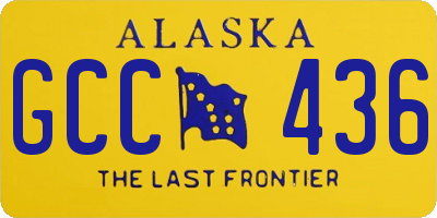 AK license plate GCC436