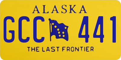 AK license plate GCC441