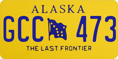 AK license plate GCC473