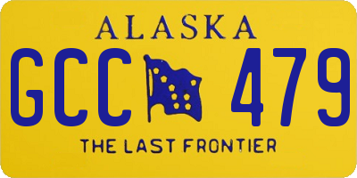 AK license plate GCC479
